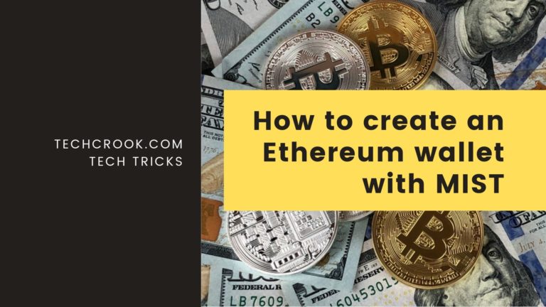 How to create an Ethereum wallet with MIST