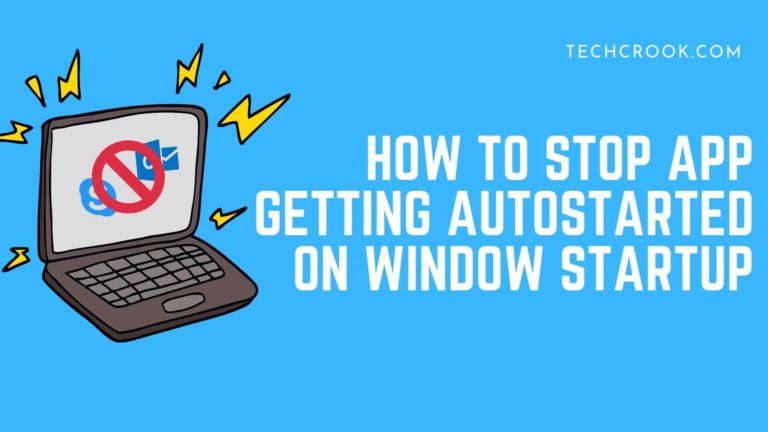 disable apps automatically getting started on windows startup