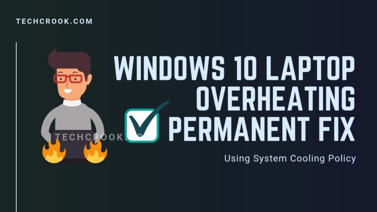 laptop overheating problem permanent fix windows
