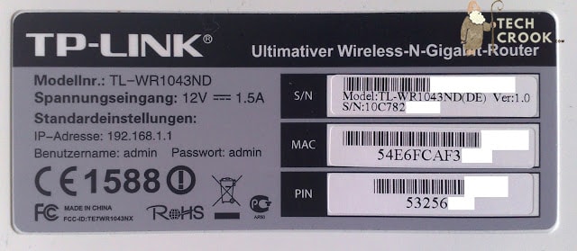  tp-link Benutzername und Passwort