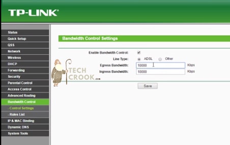 tp link wifiユーザーの帯域幅を制限する方法