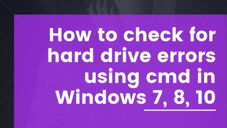 check hard drive if there is any problem