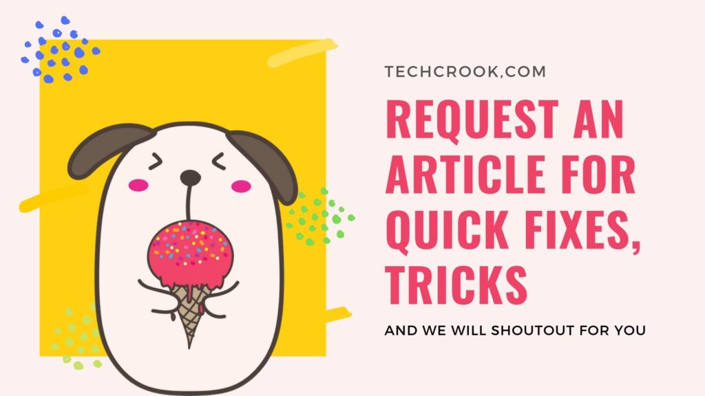 request an article from techcrook for your issues regarding windows