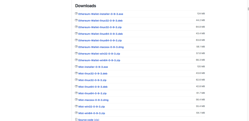 https github com ethereum mist releases