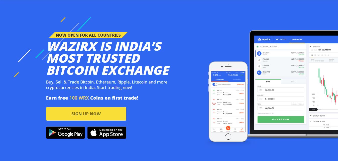 best cryptocurrency exchange in India Wazirx