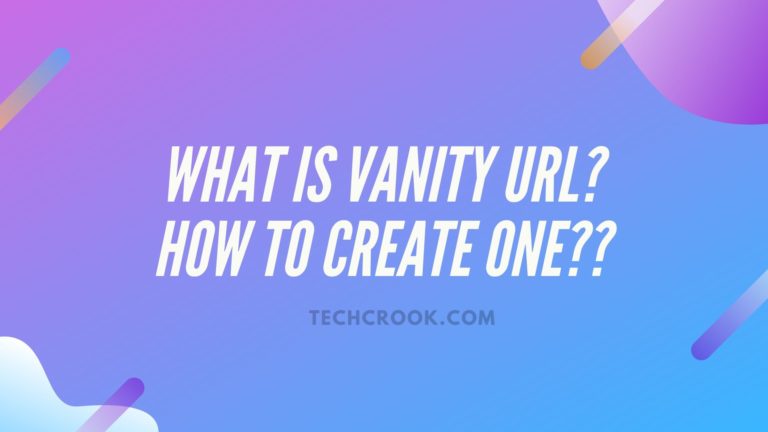 how to create vanity url