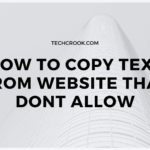 how to copy text from website which dont allow