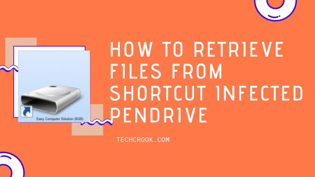 How to retrieve data from shortcut infected pendrive
