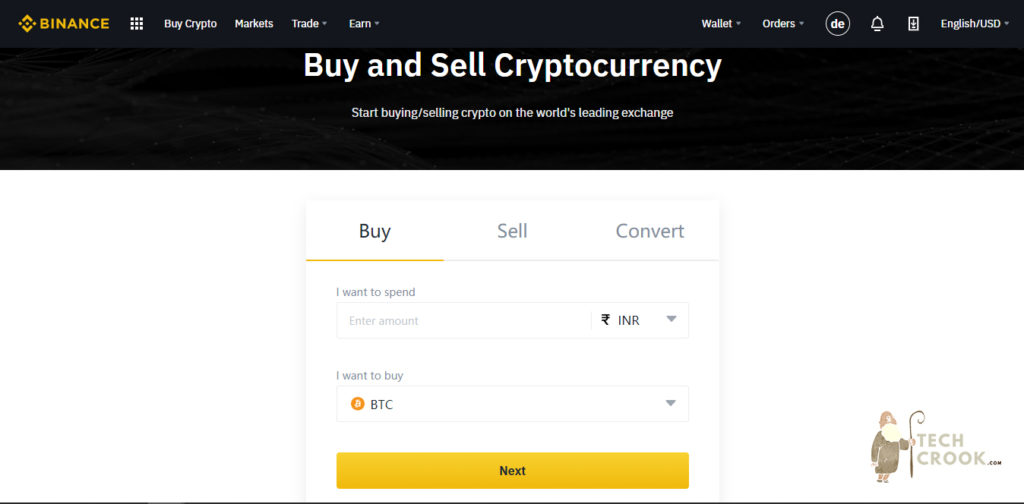 How to buy cryptocurrency with Binance in India