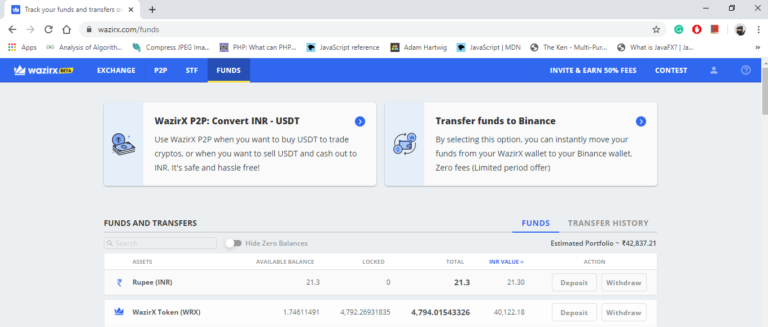 How to connect WazirX with Binance account - TechCrook