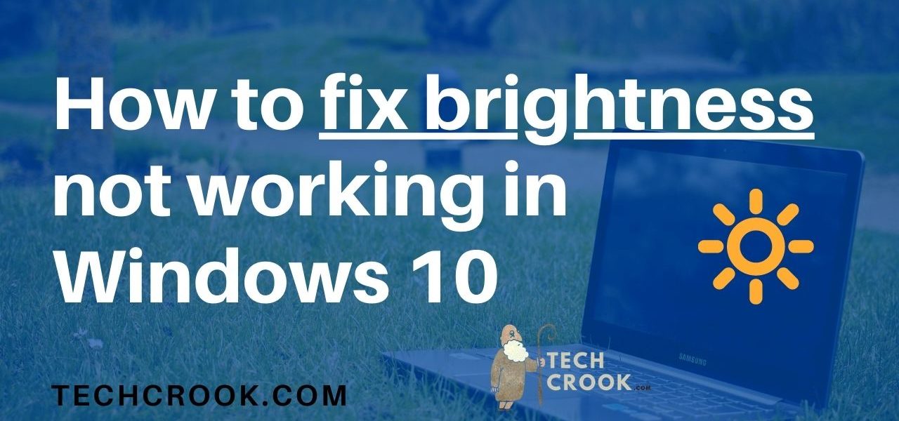 Fix brightness issue in Windows 10 after update