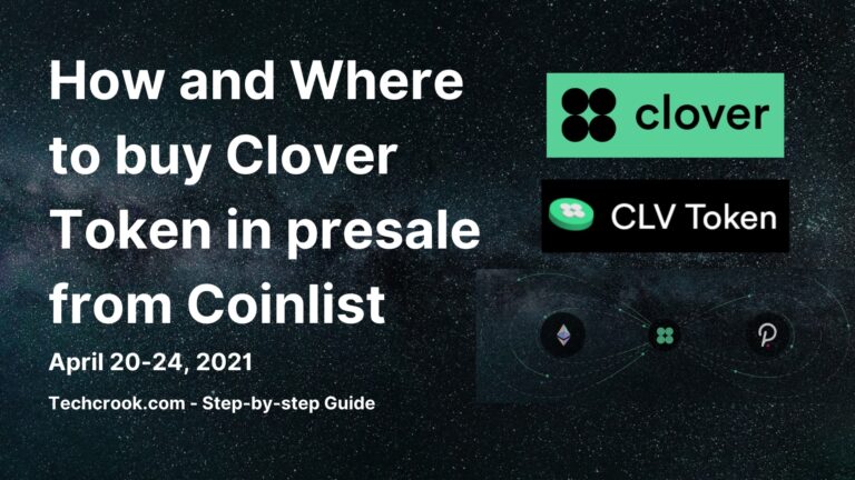 How and Where to buy Clover Token CLV ICO presale from Coinlist