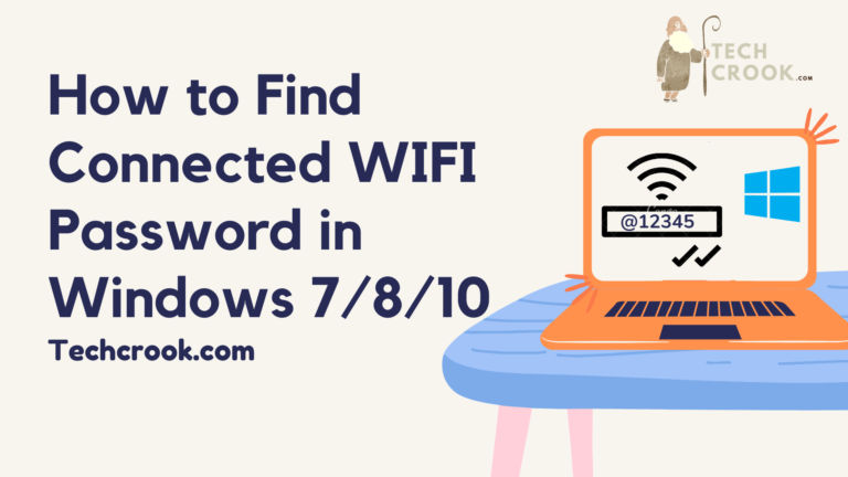 Find Connected WIFI password in Windows
