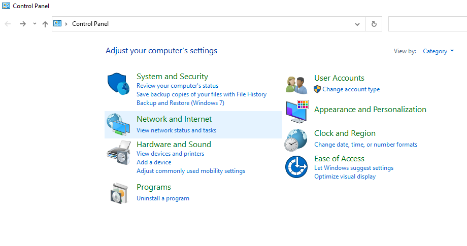 Windows Control Panel to find current connected WIFI password