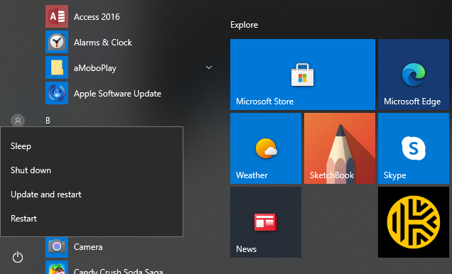 Use restart to Speed Up your Windows 10