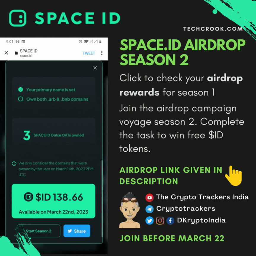 Space id binance airdrop how to claim