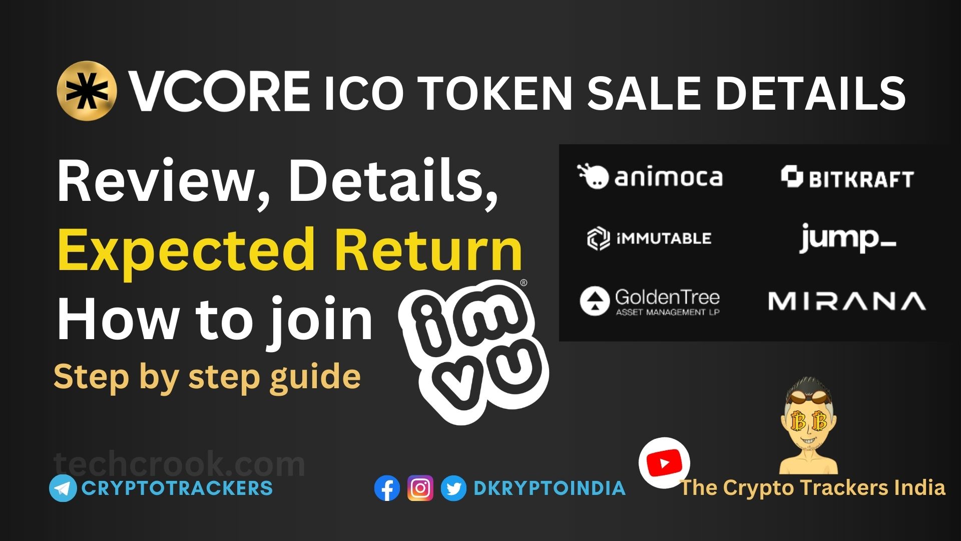 imvu VCORE ICO review token sale